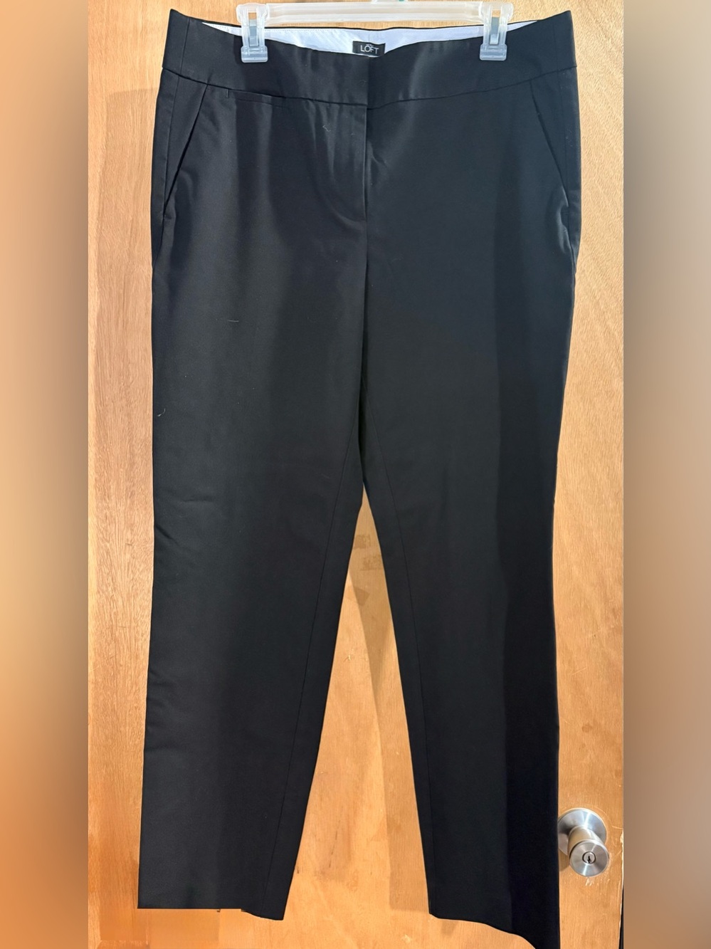 LOFT Black Ankle Pants - Slim Cropped Trousers